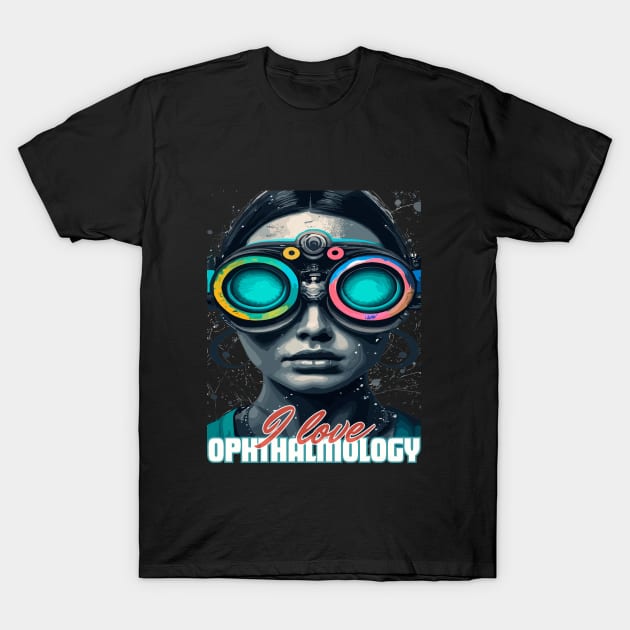 I love Ophthalmology T-Shirt by Brafdesign